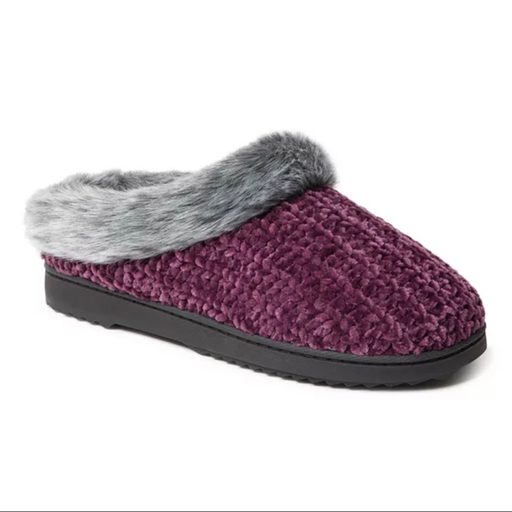 Chenille Knit Clog Slippers